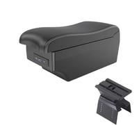 NANGAEBPPW Para Lada Para Vesta SW Cross Sport Caja De Brazo De Consola Central Caja De Almacenamiento Con Interfaz USB Portavasos(A1 Negro rojo 7USB)