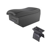 NANGAEBPPW Para Lada Para Vesta SW Cross Sport Caja De Brazo De Consola Central Caja De Almacenamiento Con Interfaz USB Portavasos(A3 Negro blanco 7USB)