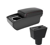 NANGAEBPPW Para Lada Para Xray Caja Reposabrazos Caja De Almacenamiento Reposabrazos Central Auto Universal Con Interfaz De Carga USB(A1 Negro rojo SIN USB)