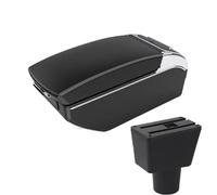 NANGAEBPPW Para LADA Para XRAY Reposabrazos Coche Caja De Almacenamiento Central Interior Retrofit Con USB Accesorios Coche(A3 Negro blanco 7USB)