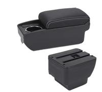 NANGAEBPPW Para MAZDA 2 Caja De Brazo Para MAZDA 2 Para Demio Brazo Auto Caja De Almacenamiento Piezas Retrofit Detalles Interiores(B3 Negro blanco 6USB)