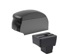 NANGAEBPPW Para Mazda 2 CX-3 CX3 Skyactiv Versión Para CX-3 Caja De Almacenamiento De Brazo De Auto Accesorios De Auto Carga USB(B2 Black double)