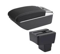 NANGAEBPPW Para Mazda 2 Reposabrazos Caja De Almacenamiento Central Piezas De Interior Retrofit Con USB Accesorios Coche(D3 línea blanca 7USB)