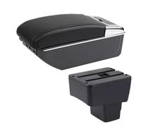 NANGAEBPPW Para Mazda 2 Reposabrazos Caja De Almacenamiento Central Piezas De Interior Retrofit Con USB Accesorios Coche(D2 línea negra 7USB)