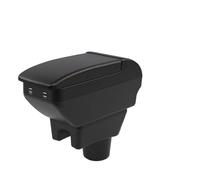 NANGAEBPPW Para Mitsubishi Para Attrage Para Mirage Para Reposabrazos Para Space Star Caja Reposabrazos Auto Piezas Retrofit Accesorio Auto Caja De Almacenamiento(B1 Línea roja 4 USB)