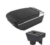 NANGAEBPPW Para Morris Para Garages MG3 Para MG MG3 Reposabrazos Central Accesorios Auto Interior Modificación USB(A1 Negro rojo 7USB)