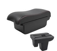 NANGAEBPPW Para Morris Para Garajes MG3 Caja De Brazo Consola Central Central Contenido Almacén Caja De Almacenamiento Con Portavasos USB(A1 Negro rojo SIN USB)