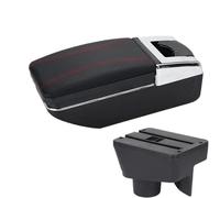 NANGAEBPPW Para Morris Para Garajes MG3 Caja Reposabrazos Para MG MG3 Coche Consola Central Accesorios Modificación Reposabrazos Con USB(A1 Negro rojo SIN USB)