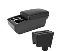 NANGAEBPPW Para N&issan Para Almera G15 Caja Descansabrazos Auto Caja Almacenamiento Accesorios Auto(A2 línea negra Sin USB)