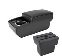 NANGAEBPPW Para N&issan Para Note E-Power Caja De Brazo Para N&issan Para Note 2016-2022 Caja De Almacenamiento Central(B2 Línea negra 6USB)