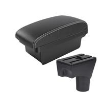 NANGAEBPPW Para N&issan Para Sunny Caja De Reposabrazos De Coche 2010-2023 Para N&issan Para March Para Micra K13 MK4 IV Caja De Reposabrazos Central(A3 Black white NOUSB)