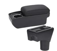 NANGAEBPPW Para N&issan Para Sunny Para March Para Micra K13 Almacenamiento Reposabrazos Coche Piezas Retrofit(C2 Línea negra SIN USB)