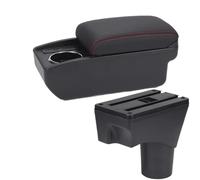 NANGAEBPPW Para N&issan Para Sunny Para March Para Micra K13 Almacenamiento Reposabrazos Coche Piezas Retrofit(B1 Negro rojo 6USB)
