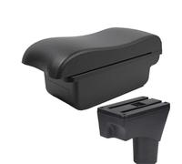 NANGAEBPPW Para N&issan Para Sunny Reposabrazos Para N&issan Para March Para Micra K13 2010-2022 Caja De Almacenamiento Para Brazo(A2 línea negra Sin USB)