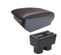 NANGAEBPPW Para N&issan Para Tiida C11 Para Tiida Para Latio Sylphy Caja Reposabrazos Caja De Almacenamiento Central Interior Accesorios Coche(H línea roja 4USB)