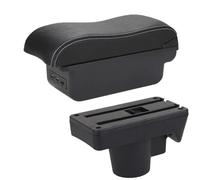 NANGAEBPPW Para Opel Para Astra Caja De Descansabrazos Para Astra H 2006-2011 Caja De Almacenamiento De Superficie Curva Para Descansabrazos De Coche(B3 Negro blanco 3USB)