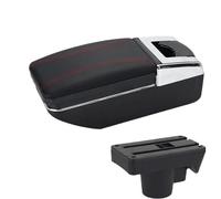NANGAEBPPW Para Opel Para Astra Caja De Reposabrazos Para Astra H Caja De Reposabrazos Coche 2004-2014 Caja De Almacenamiento Portavasos(A1 Negro rojo SIN USB)