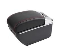 NANGAEBPPW Para Opel Para Corsa E 2014 2015 2016 2017 2018 2019 2020 Caja De Reposabrazos De Coche Caja De Almacenamiento(C1 línea roja 7USB)