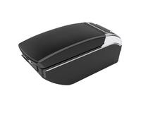 NANGAEBPPW Para Opel Para Corsa E 2014 2015 2016 2017 2018 2019 2020 Reposabrazos Central Caja Almacenamiento Interior Retrofit Accesorios Auto(Black white 7 USB)