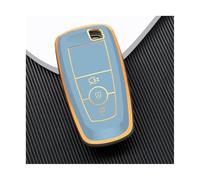 NANGAEBPPW Para Para Mondeo Para Fusion Para Mustang Para Explorer Para Focus Para Escape Para Lincoln Funda Carcasa Llave Coche TPU(GRIS,4 Button)