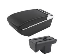NANGAEBPPW Para Perodua Para Axia 2023 2024 Caja De Almacenamiento De Reposabrazos Interior Accesorios Coche Reposabrazos Central(A2 Black line7 USB)