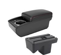 NANGAEBPPW Para Perodua Para Axia 2023 Coche Dedicado Reposabrazos Caja Almacenamiento Consola Central Accesorios Coche Modificados(B1 Red line 6 usb)