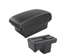 NANGAEBPPW Para Perodua Para Axia 2023 Reposabrazos Caja Almacenamiento Reposabrazos Consola Central Accesorios Coche Con USB(B3 Negro blanco 3USB)