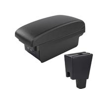 NANGAEBPPW Para Perodua Para Axia Caja De Reposabrazos Para Perodua Para Axia Consola Central Con Almacenamiento(B2 línea negra 3USB)