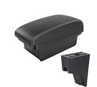 NANGAEBPPW Para Perodua Para Bezza 2018 Reposabrazos Interior Caja Almacenamiento Consola Central Caja Reposabrazos Central(B3 Negro blanco 3USB)