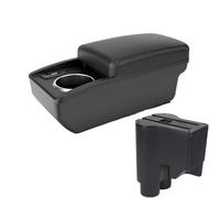 NANGAEBPPW Para Perodua Para Myvi 2014-2016 Caja De Brazo De Coche Doble Capa Caja De Almacenamiento Central Con Portavasos USB(B3 white line 6 usb)