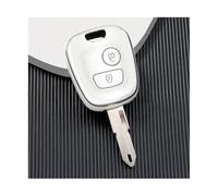 NANGAEBPPW Para Peugeot 106 107 206 207 306 307 406 407 Funda Para Llave Coche TPU Carcasa 2/3 Botones Protectora Portallaves(BLANCO,2 Button)