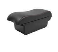 NANGAEBPPW Para Peugeot 207 Caja Descansabrazos Central Caja Almacenamiento Interior Accesorios Coche Rediseño Interior(A1 Negro rojo SIN USB)