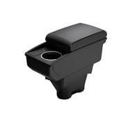 NANGAEBPPW Para Peugeot 208 2012 2013-2018 Caja Reposabrazos Caja Almacenamiento Accesorios Coche Piezas Retrofit Detalles Interiores Portavasos(B3 Negro blanco 3USB)