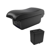 NANGAEBPPW Para Peugeot Para Partner Tepee Brazo De Coche Caja De Almacenamiento Accesorios Coche Interfaz USB De Carga(B2 línea negra 3USB)