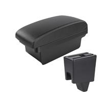 NANGAEBPPW Para Proton Para Saga Caja Almacenamiento Reposabrazos Piel Descansabrazos Estilo Coche USB Consola Central Accesorios(A2 línea negra Sin USB)