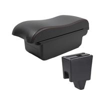 NANGAEBPPW Para Proton Para Saga Caja De Almacenamiento De Reposabrazos Reposabrazos De Cuero Accesorios Consola Central USB Estilo De Auto(A1 Negro rojo SIN USB)