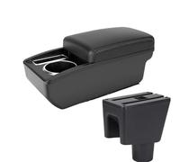 NANGAEBPPW PARA PROTON PARA SAGA FLX/FL/BLM 2008-2019 Accesorios Coche Caja Consola Central Con Portavasos Caja Almacenamiento(Línea blanca A3 Sin USB)