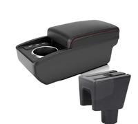 NANGAEBPPW PARA PROTON PARA SAGA FLX/FL/BLM 2008-2019 Accesorios Coche Caja Consola Central Con Portavasos Caja Almacenamiento(B1 Red line 6 usb)