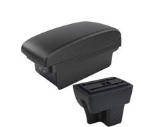 NANGAEBPPW Para Proton Para Wira Caja De Descansabrazos Con USB Caja De Almacenamiento De Consola Central(B2 línea negra 3USB)