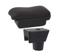 NANGAEBPPW Para R&enault Para Duster Caja De Brazo 2010-2018 Para Dacia Para Duster Oroc Caja De Brazo Auto Superficie Curvada(B1 Negro rojo 3USB)