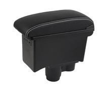 NANGAEBPPW Para R&enault Para Duster Para Dacia Para Duster 2019 2020 2021 2022 Reposabrazos Caja Consola Central Caja De Almacenamiento(A3 Negro blanco 7USB)