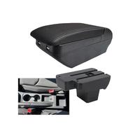 NANGAEBPPW Para Seat Para Arona Caja De Reposabrazos Para SEAT Para Ibiza Caja De Reposabrazos Coche Caja De Almacenamiento Portavasos(H línea roja 4USB)