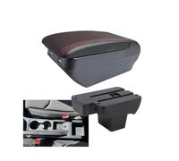 NANGAEBPPW Para Seat Para Arona Caja De Reposabrazos Para SEAT Para Ibiza Caja De Reposabrazos Coche Caja De Almacenamiento Portavasos(H línea negra 4USB)