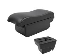 NANGAEBPPW Para SEAT Para ARONA Reposabrazos Coche Caja Almacenamiento Doble Capa Con Carga USB Accesorios Auto(A3 Black white NO USB)