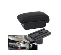 NANGAEBPPW Para Seat Para Ibiza Caja Apoyabrazos Para Seat Para Ibiza 6j Para Ibiza 6L 2010-2019 Caja Almacenamiento Auto Accesorios Auto Retrofit(B1 Línea negra 3USB)