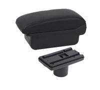NANGAEBPPW Para Seat Para Ibiza Caja De Brazo Para Ibiza 6j Para Ibiza 6L 2010 2011 2012 2013-2019 Caja De Brazo Central Caja De Almacenamiento(A2 línea negra Sin USB)