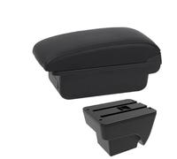NANGAEBPPW Para SEAT Para IBIZA Modificación Reposabrazos Auto Caja Almacenamiento Multifunción Doble Capa Con Carga USB(A2 línea negra Sin USB)