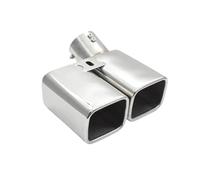 NANGAEBPPW Para Toyota Para Alphard Serie 30 Punta De Escape Silenciador Boquilla Accesorio Para Coche Tubo De Escape De Acero Inoxidable(Plata)