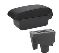 NANGAEBPPW Para Toyota Para Aqua Caja De Reposabrazos Para Toyota Para Prius C Aqua Coche Reposabrazos Caja De Almacenamiento(C2 Línea negra SIN USB)