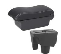 NANGAEBPPW Para Toyota Para Aqua Para Prius C Reposabrazos De Coche Caja De Almacenamiento Elevada Detalles Interiores Accesorios Auto(C3 Negro blanco SIN USB)